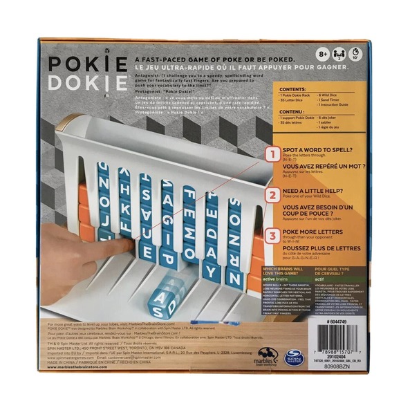 POKIE DOKIE GAME Fast-paced Word Letters Competitive Race Fun Spelling Sealed - Picture 6 of 9